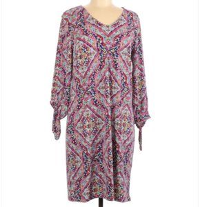 Chico's Multicolor Midi Stretchy Shift Dress